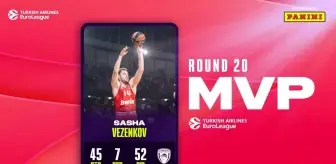 Sasha Vezenkov, Euroleague'de Haftanın MVP'si Oldu