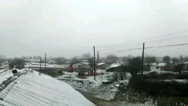 Snowfall has started right next to Istanbul