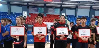 Düzce'de Okul Sporları Masa Tenisi Gençler Gurup Müsabakaları Başladı