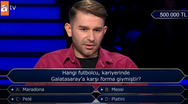 Fenerbahçeli yarışmacıya ecel terleri döktüren Galatasaray sorusu