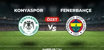 Konyaspor Fenerbahçe maç özeti ve golleri izle! (VİDEO) Konyaspor Fenerbahçe geniş özeti! Golleri kim attı, maç kaç kaç bitti?