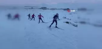 Yüksekovalı Sporcular Zorlu Hava Şartlarına Rağmen Yarışmaya Hazırlanıyor