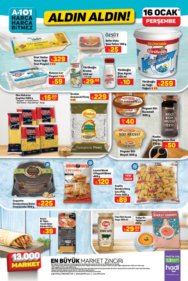 A101 16 OCAK AKTÜEL KATALOĞU A 101'e hangi ürünler gelecek? A101 16 Ocak indirimli ürünler listesi!