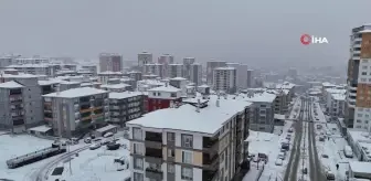 Kastamonu'da Kar Yağışı Şehir Merkezini Beyaza Bürüdü