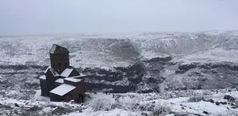 Kars'taki Ani Ören Yeri Kış Güzelliğiyle Ziyaretçilerini Ağırlıyor