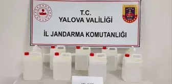 Yalova'da Yüzey Temizleyici Bidonlarında Etil Alkol Ele Geçirildi