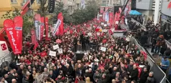 Büyük kalabalık toplandı! CHP'den Beşiktaş'ta 'demokrasi' mitingi