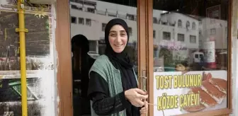 Gümüşhane'de Tek Kadın Çay Ocağı İşletmecisi Müşterilerine Nazik Davranmayı Öğretiyor