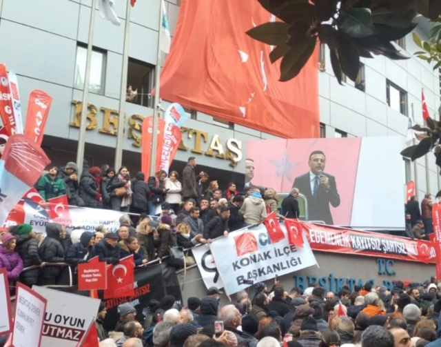 A 'People's Meeting' Organized After the Detention of CHP Beşiktaş Mayor Rıza Akpolat