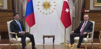 Cumhurbaşkanı Erdoğan, Moğolistan Cumhurbaşkanı Khurelsukh Ukhnaa ile görüştü