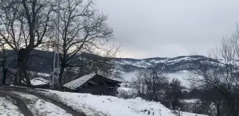 Sinop'un Sazlı Köyü Beyaza Büründü