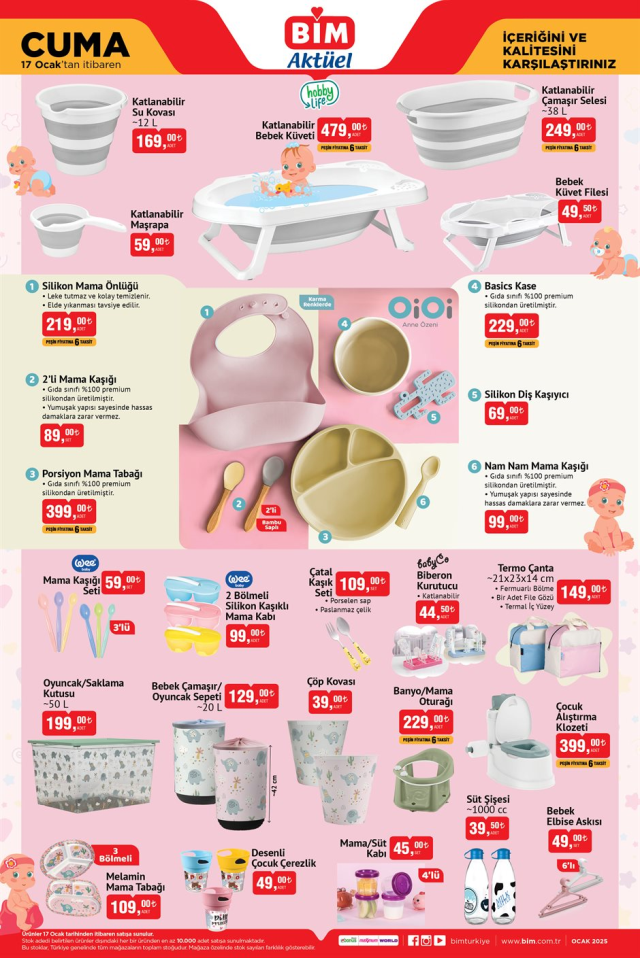 17 OCAK BİM KATALOĞU 2025 | BİM AKTÜEL kataloğunda neler var? Bugün BİM'de hangi ürünler olacak?