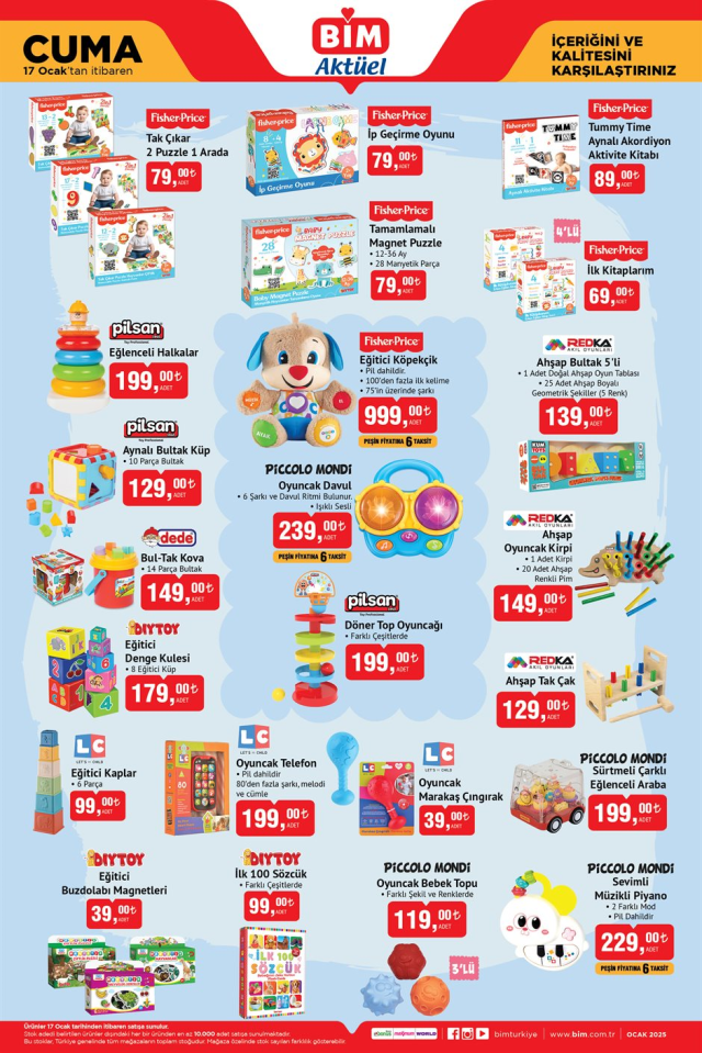 17 OCAK BİM KATALOĞU 2025 | BİM AKTÜEL kataloğunda neler var? Bugün BİM'de hangi ürünler olacak?