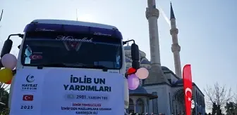 İzmir'den Suriyelilere Un Yardımı Tırı Uğurlandı