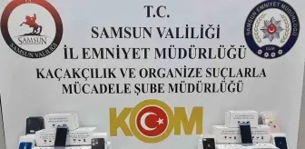 Samsun'da 572 Gümrük Kaçağı Telefon Parçası Ele Geçirildi