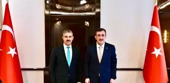 Rektör Çiftçi'den Cumhurbaşkanı Yardımcısı Cevdet Yılmaz'a ziyaret: Bölgesel kalkınma ele alındı