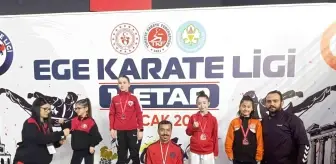 Ege Karate Ligi'nde Minik Karatecimiz Başarı Elde Etti