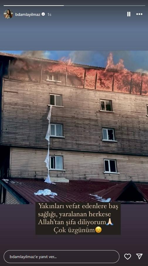 Kartalkaya'da yangın faciası: Ünlü isimlerden peş peşe paylaşımlar geldi Kartalkaya'da yangın faciası: Ünlü isimlerden peş peşe paylaşımlar geldi