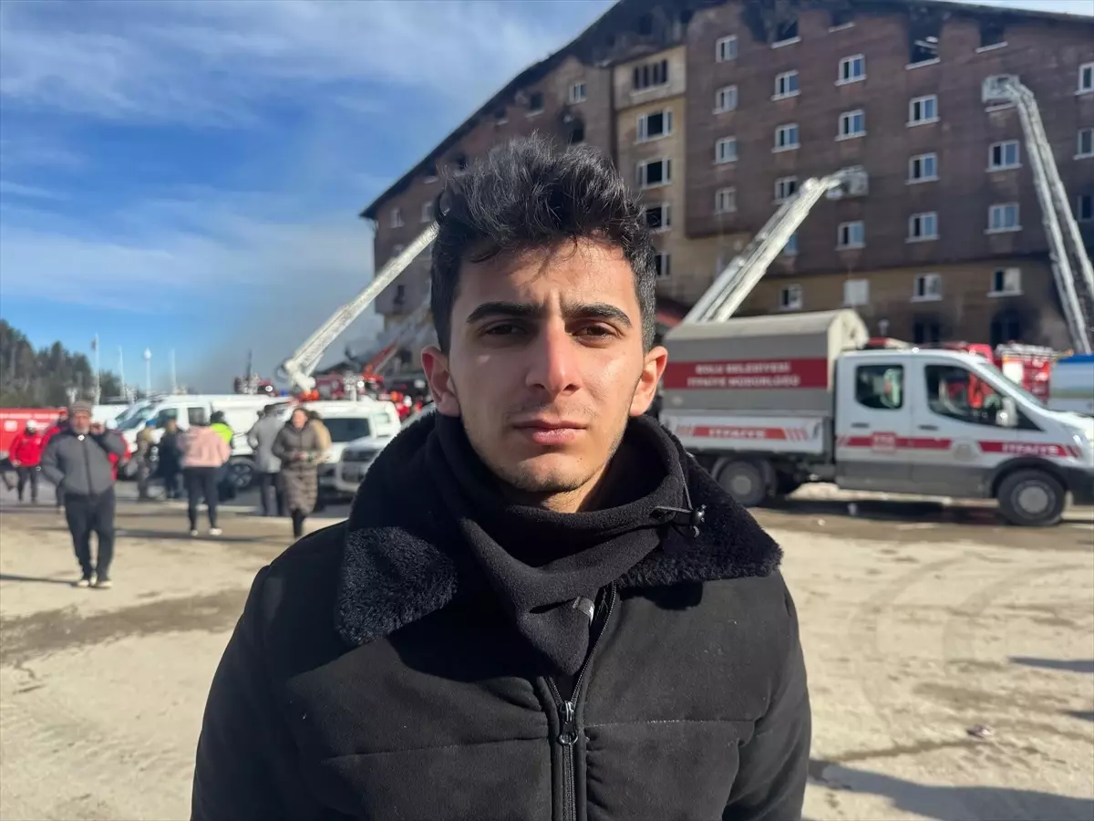 Bolu'da Kayak Merkezinde Yangın: İnsanlar çocuklarıyla pencereden atlamayı düşünüyordu