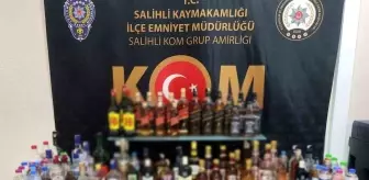 Manisa'da Kaçakçılık Operasyonunda Gümrük Kaçağı Alkol ve Haplar Ele Geçirildi