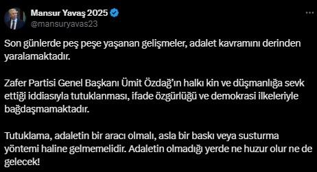 Reactions from politicians regarding Özdağ's arrest