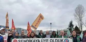 Tuzla'da Tekstil İşçileri Sendikal Hakları İçin Eylem Düzenledi