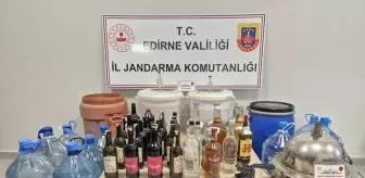 Edirne'de Sahte İçki Üreten Şüpheli Yakalandı