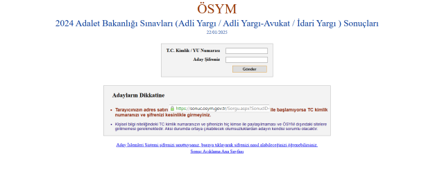 HAKİMLİK SINAV SONUÇLARI! Hakimlik ve Savcılık sınav sonuçları nasıl öğrenilir? (sonuc.osym.gov.tr)