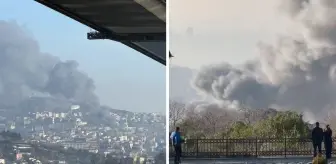 İstanbul Çamlıca'da yangın! Dumanlar kilometrelerce uzaktan görülüyor