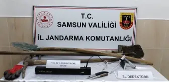 Samsun'da Kaçak Kazı Yapan 5 Kişi Yakalandı