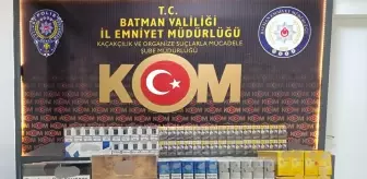 Batman'da Gümrük Kaçağı Sigara Ele Geçirildi