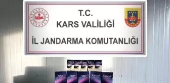 Kars'ta Jandarma Kaçak Sigara Ele Geçirdi