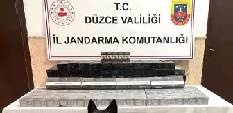 Düzce'de Jandarma Kaçak Sigara Operasyonu: 1069 Paket Ele Geçirildi