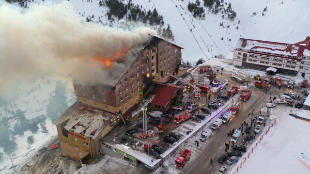 Was there intent in the hotel fire in Kartalkaya? Notable details in the fire department report