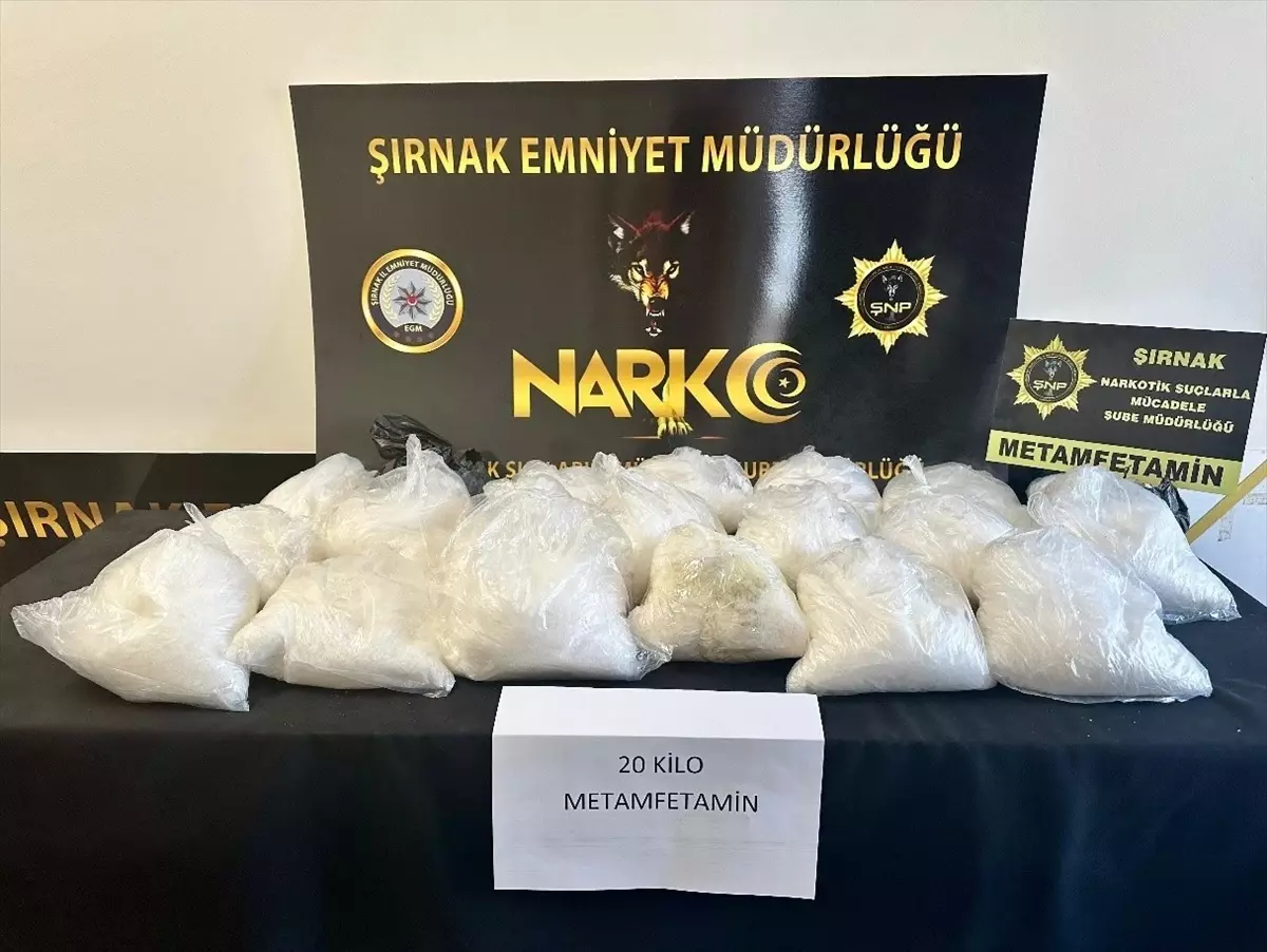 Cizre'de 20 Kilogram Sentetik Uyuşturucu Ele Geçirildi