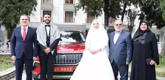 Muğla Valisi, Gazzeli çiftin düğününde nikah şahidi oldu