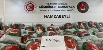 Hamzabeyli Sınır Kapısı'nda 870 Kilogram Skunk Ele Geçirildi