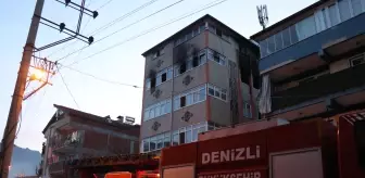 Denizli'de sobadan çıkan yangında çocuğunu 4. kattan bırakarak kurtaran anne hayatını kaybetti