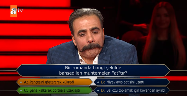 A moment that made everyone laugh on 'Who Wants to Be a Millionaire!' Oktay Kaynarca couldn't hold back either.