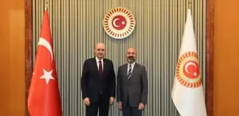 TBMM Başkanı Kurtulmuş, Türkiye Maarif Vakfı Başkanı Özdil'i kabul etti