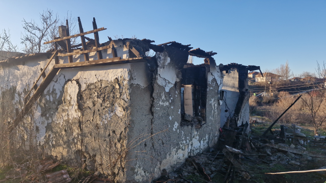 The elderly man was found burned in the village house