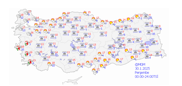 ANKARA HAVA DURUMU 30 Ocak Perşembe Ankara'da hava nasıl olacak? Ankara günlük ve 5 günlük hava durumu tahmini!