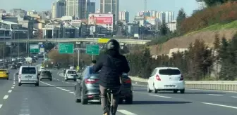 TEM Otoyolunda Elektrikli Scooter Tehlikesi