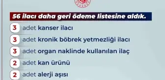 56 yeni ilaç geri ödeme listesine alındı