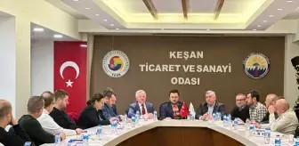 İpsala Belediye Başkanı Kerman, Keşan Ticaret ve Sanayi Odası Toplantısına Katıldı