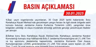 Jandarma'dan Yangın İddialarına Yanıt