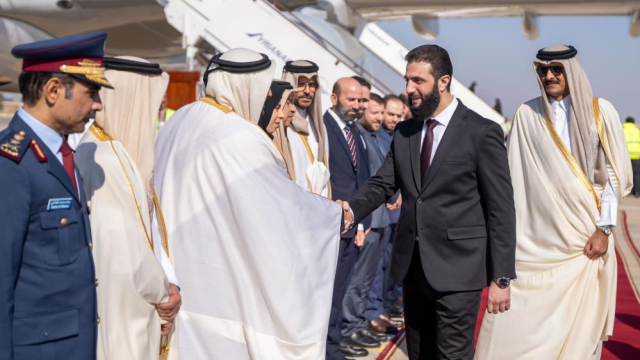 The Emir of Qatar, Sheikh Tamim bin Hamad Al Thani, became the first leader to visit Syria