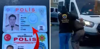 Sahte polisi kartındaki bir harf ele verdi