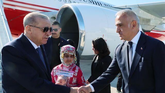 Open support? Minister Ersoy also accompanied President Erdoğan during his visit