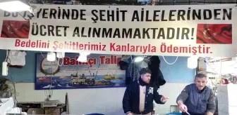 Balıkçıdan örnek davranış: Şehit ailelerine ücretsiz balık